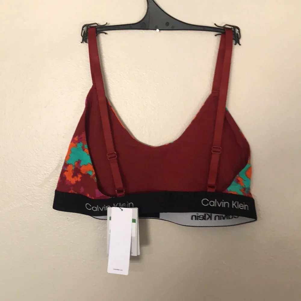NEW‎ Calvin Klein 1996 Cotton Unlined Bralette. Large